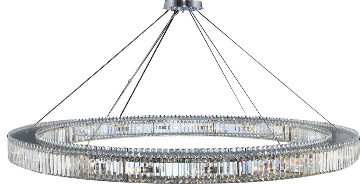 Contemporary Rondelle Firenze Crystal PendantBy KALCO LIGHTING