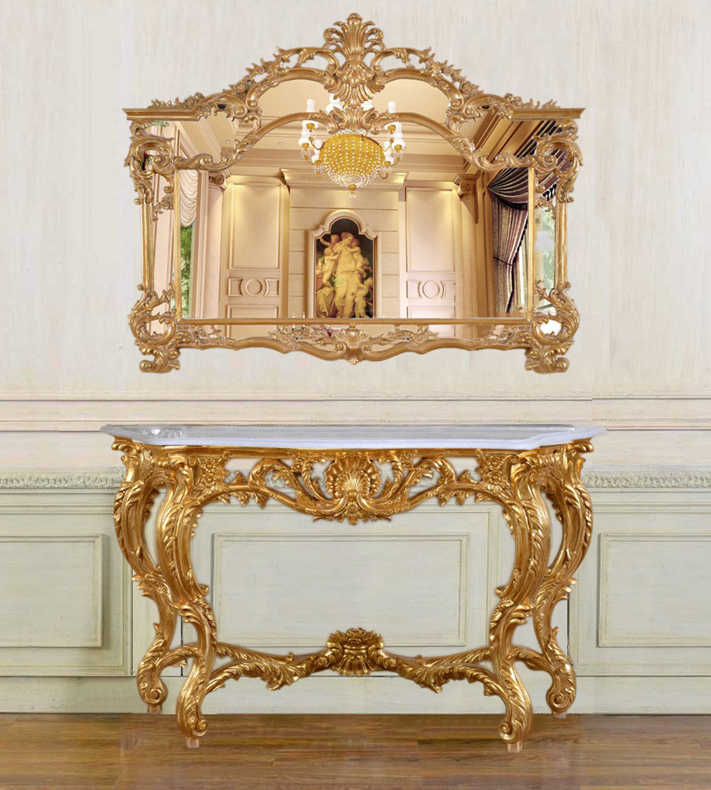 60.6'' Console Table and Accent Mirror Set