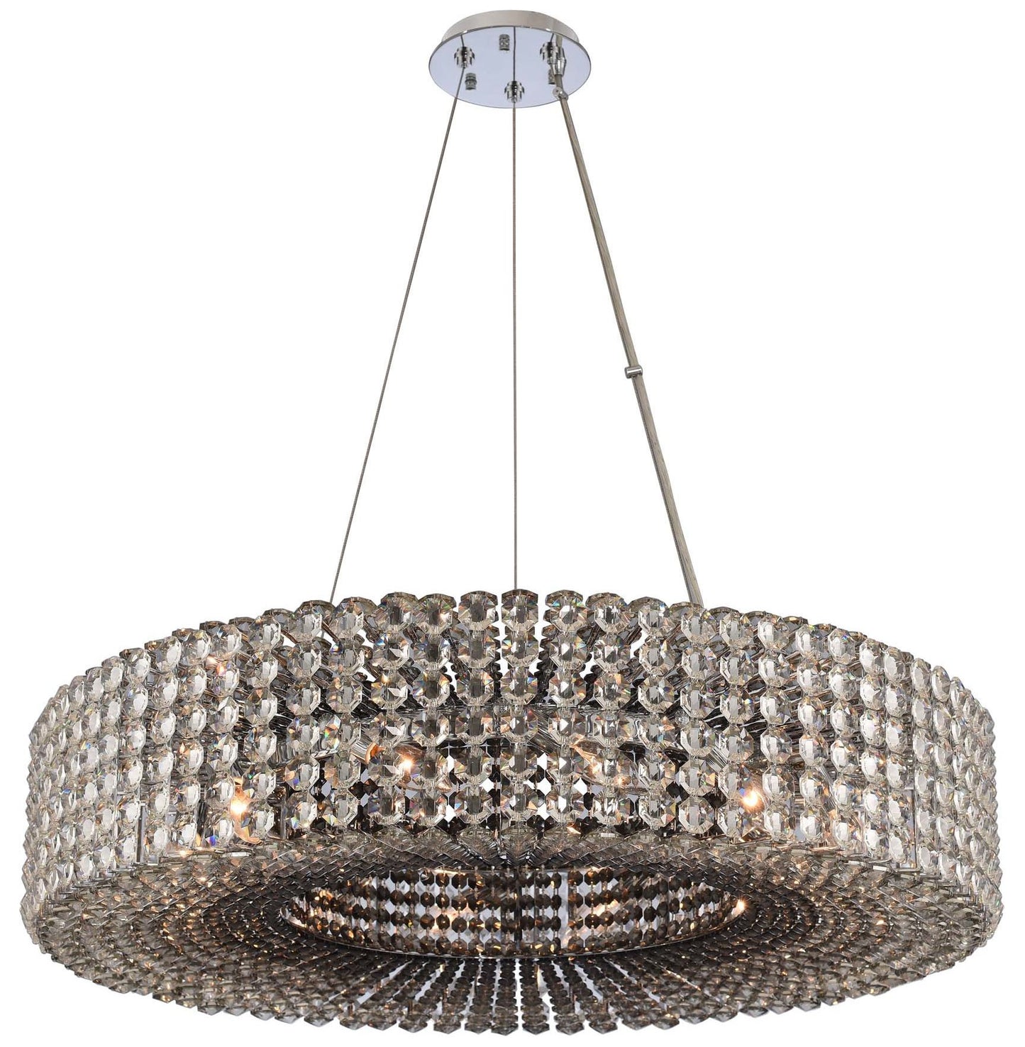 Anello Pendant, Chrome, 26"By KALCO LIGHTING
