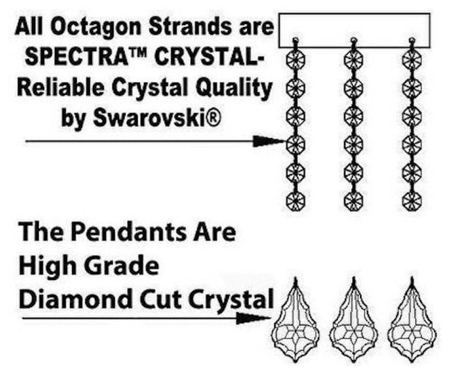 Swarovski Crystal Trimmed Chandelierwrought Iron Crystal ChandelierBy HarrisonLane510