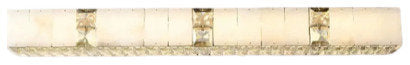 Natural Marble & Crystal Modern Chandelier, L39"By MORSALE