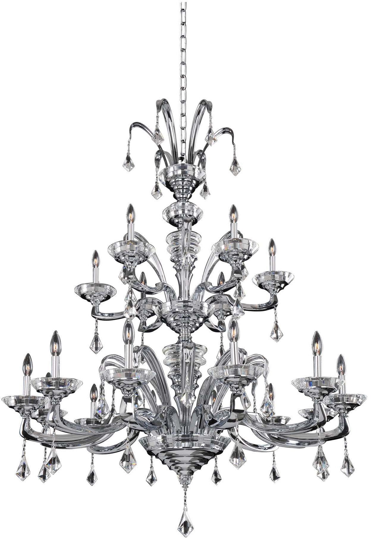 Cosimo Chandelier, Chrome, 15By KALCO LIGHTING