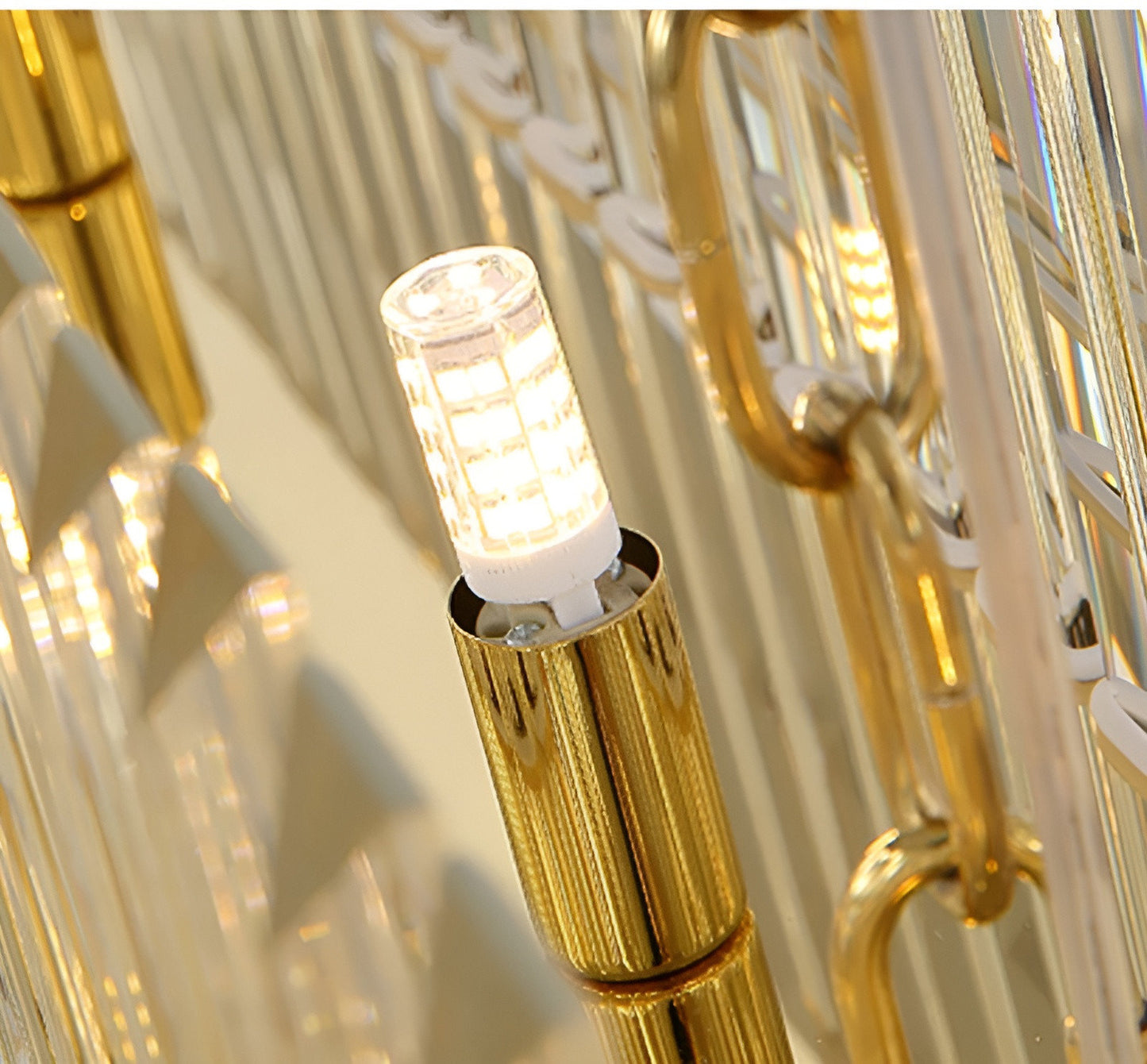 Calenzana | Large Chic Hanging Crystal Chandelier, 39.4''By Miron Demid LLC