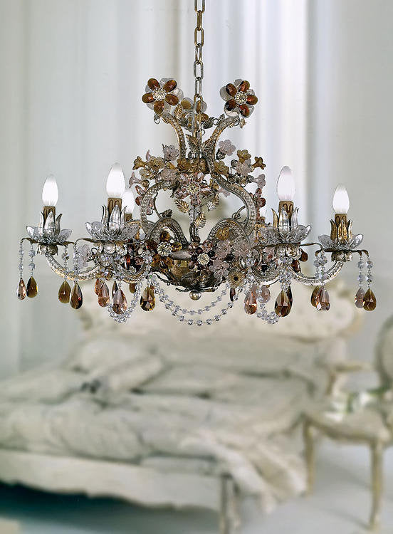 6 - Light Candle Style Empire Chandelier