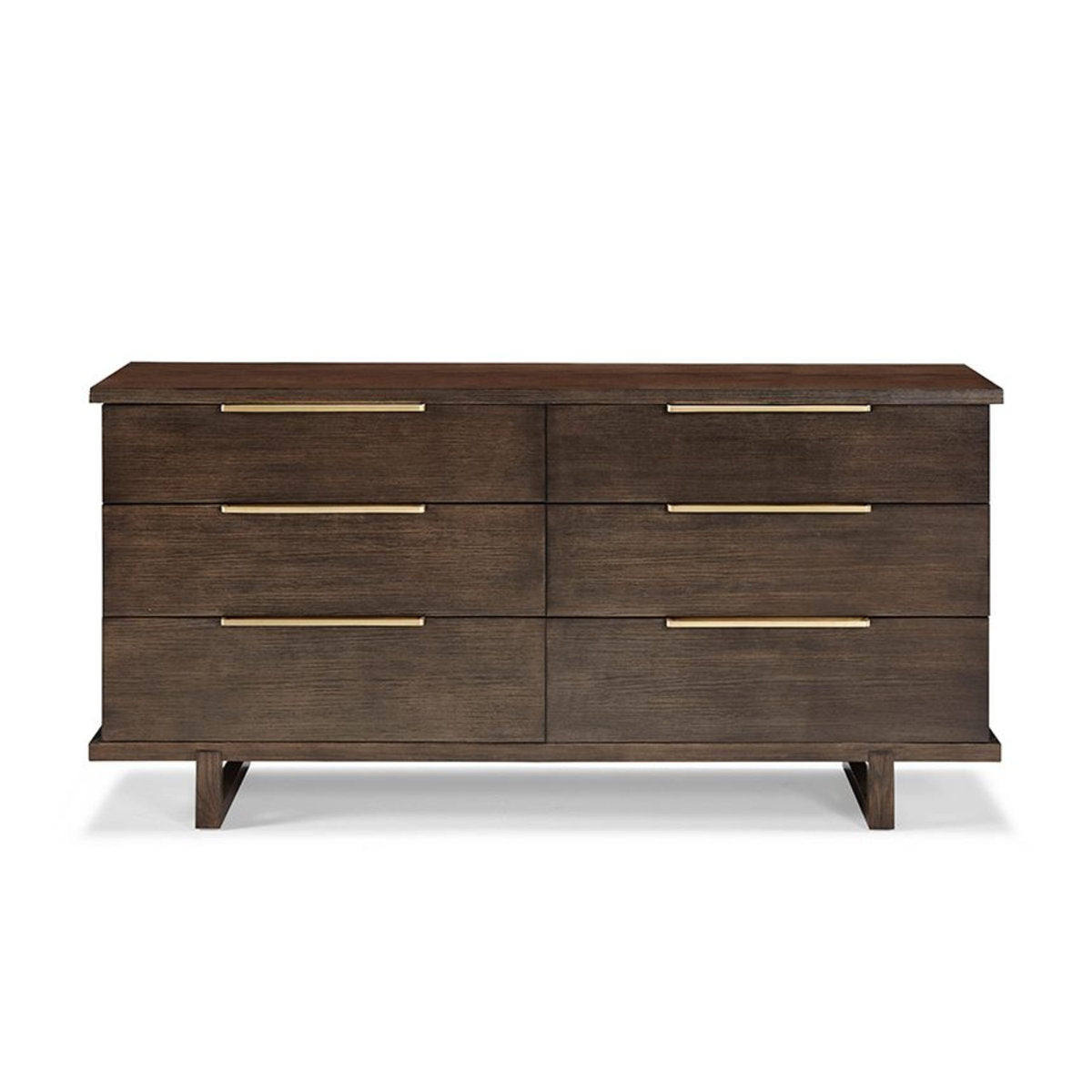 6 Drawer 72" W Solid Wood Double Dresser