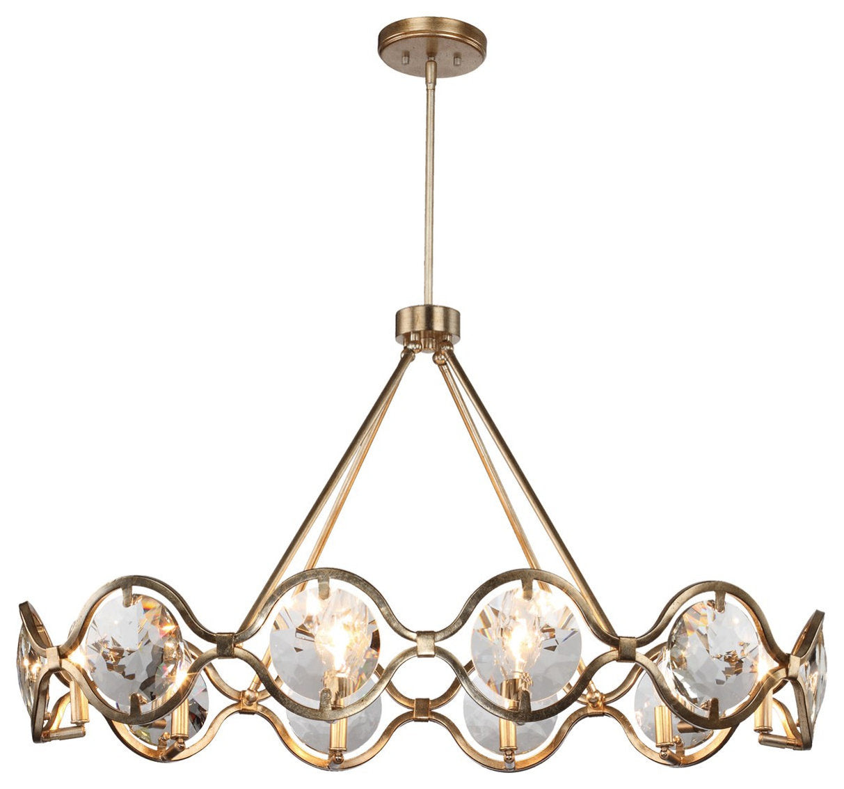 Crystorama Quincy 10 Light Chandelier QUI-7629-DT - Distressed TwilightBy Crystorama Lighting