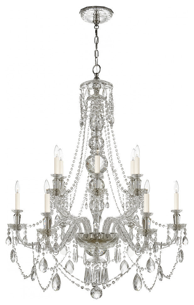 Daniela Crystal Medium Two-Tier ChandelierBy Ralph Lauren Home