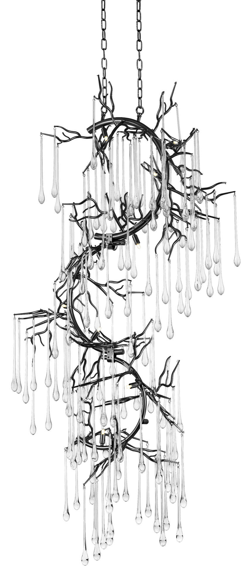 CWI Lighting 1094P26-12-101 Anita 12 Light Chandelier With Black FinishBy CWI Lighting