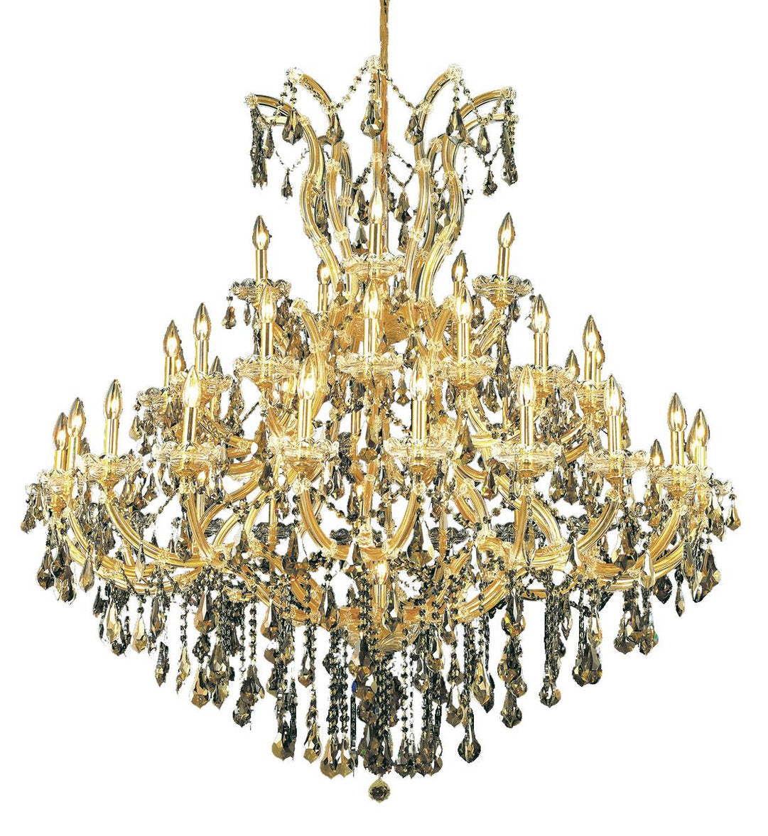 2801 Maria Theresa Collection Large Hanging Fixture, Clear, Royal CutBy Elegant Furniture & Lighting