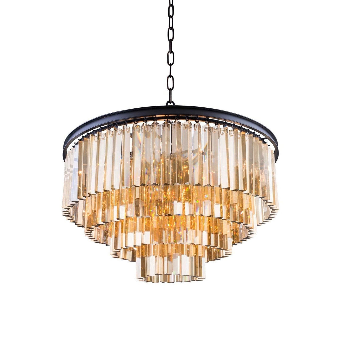 Sydney Mocha Brown Twenty-Three-Inch Pendant with Royal Cut Golden Teak Crystals