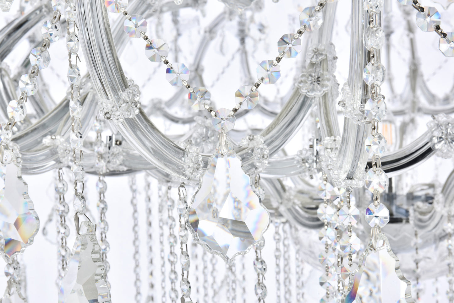 Elegant Lighting 2800G72/RC Maria Theresa 49 Light 72"W Crystal - ChromeBy Elegant Furniture & Lighting