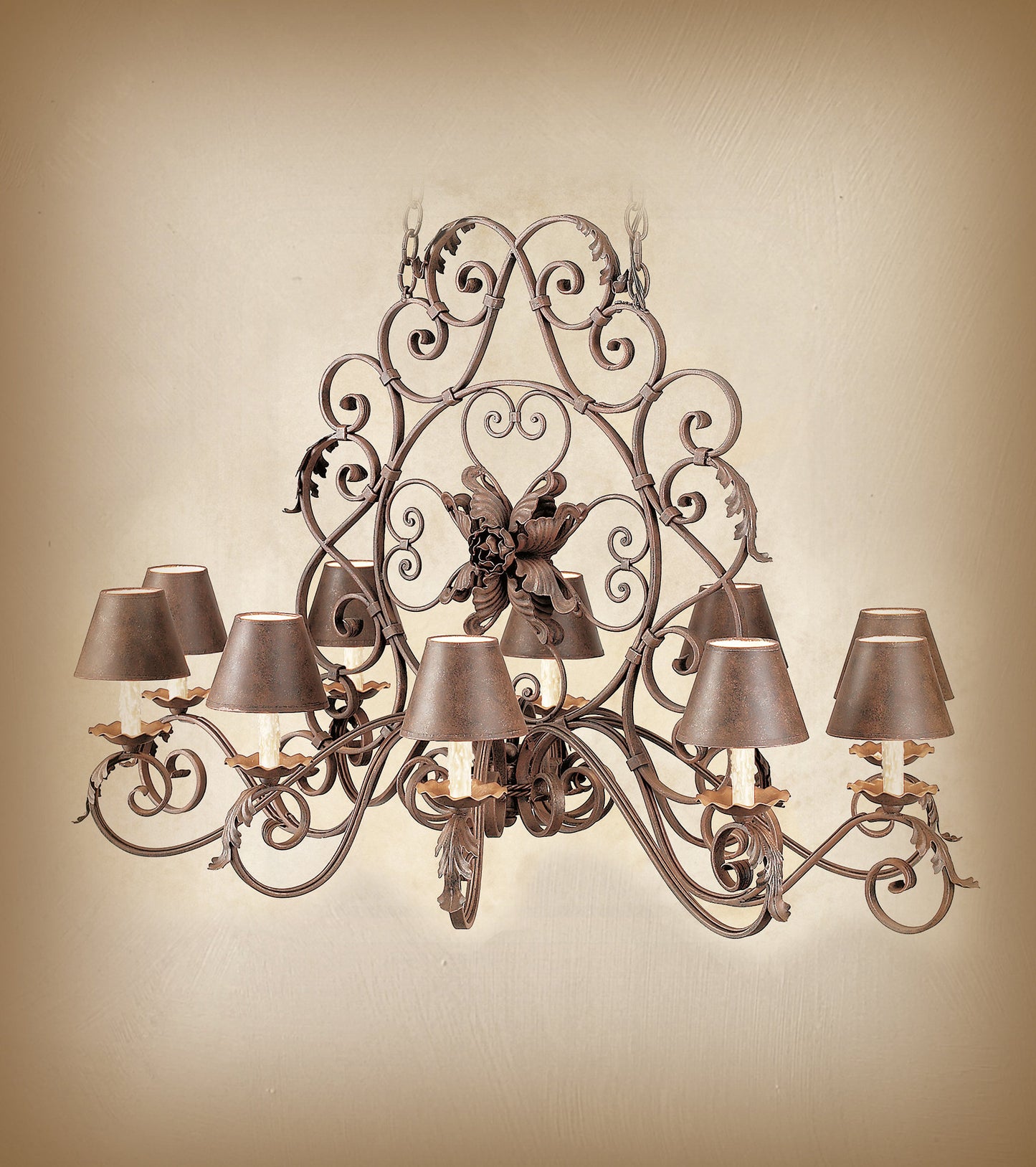Colima Wrought Iron ChandelierBy Arte De Mexico