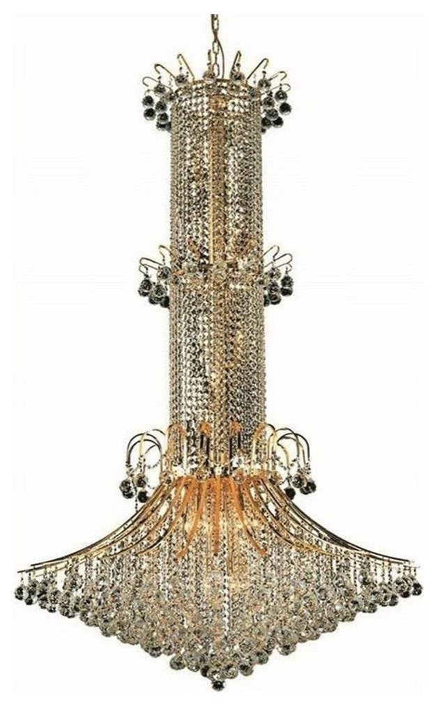 Elegant Lighting Toureg 44" 20 Light Royal Crystal ChandelierBy Elegant Furniture & Lighting