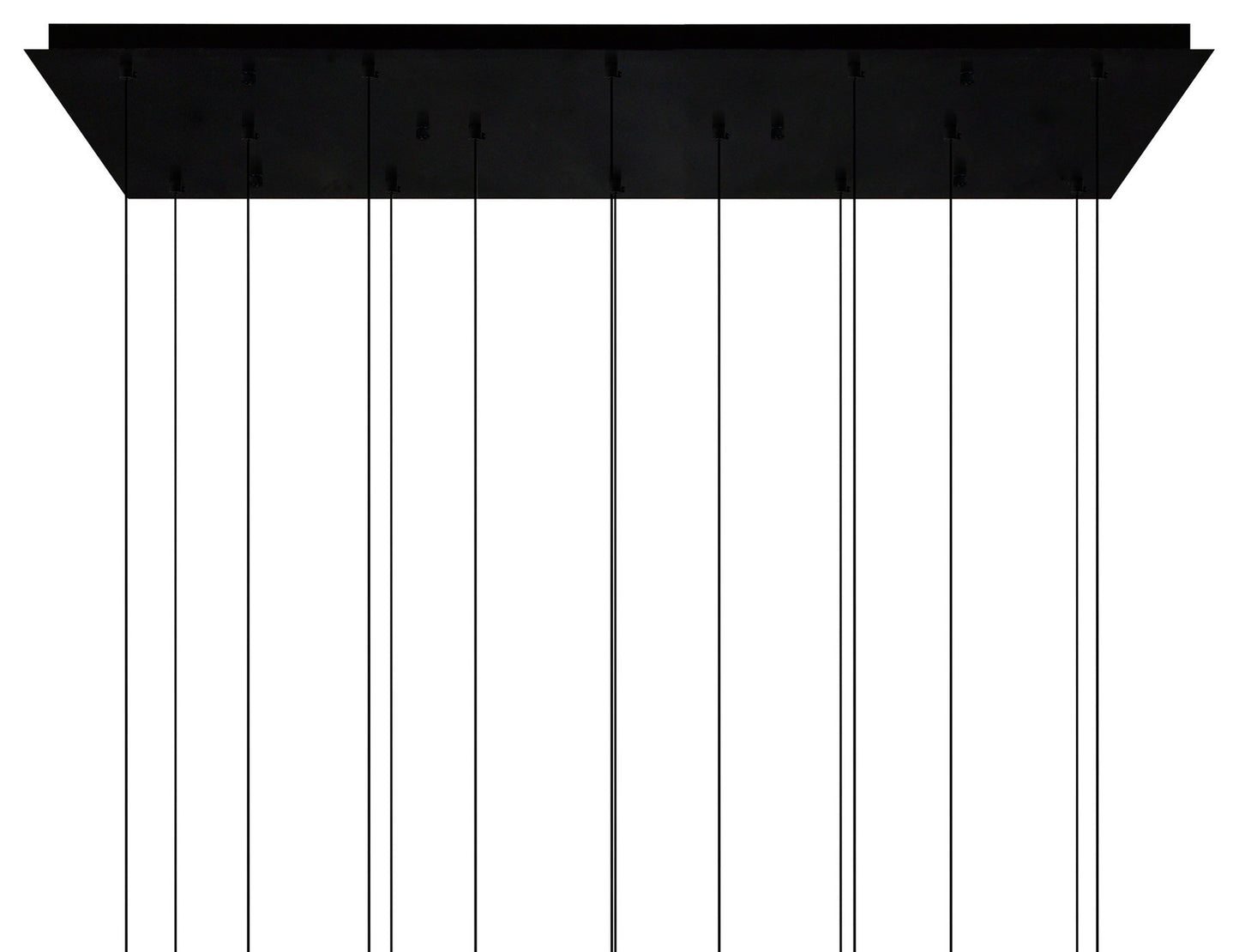 CWI LIGHTING 1587P48-14-101-RC Lava Integrated LED Black ChandelierBy CWI Lighting