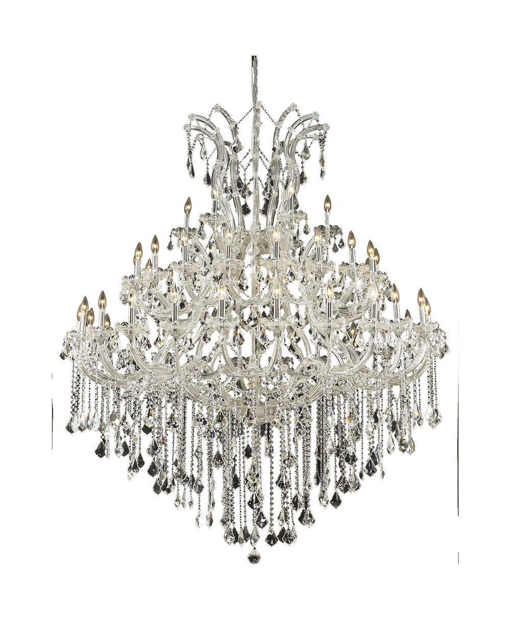 Maria Theresa Chandelier, Chrome, Royal Cut, ClearBy Elegant Furniture & Lighting