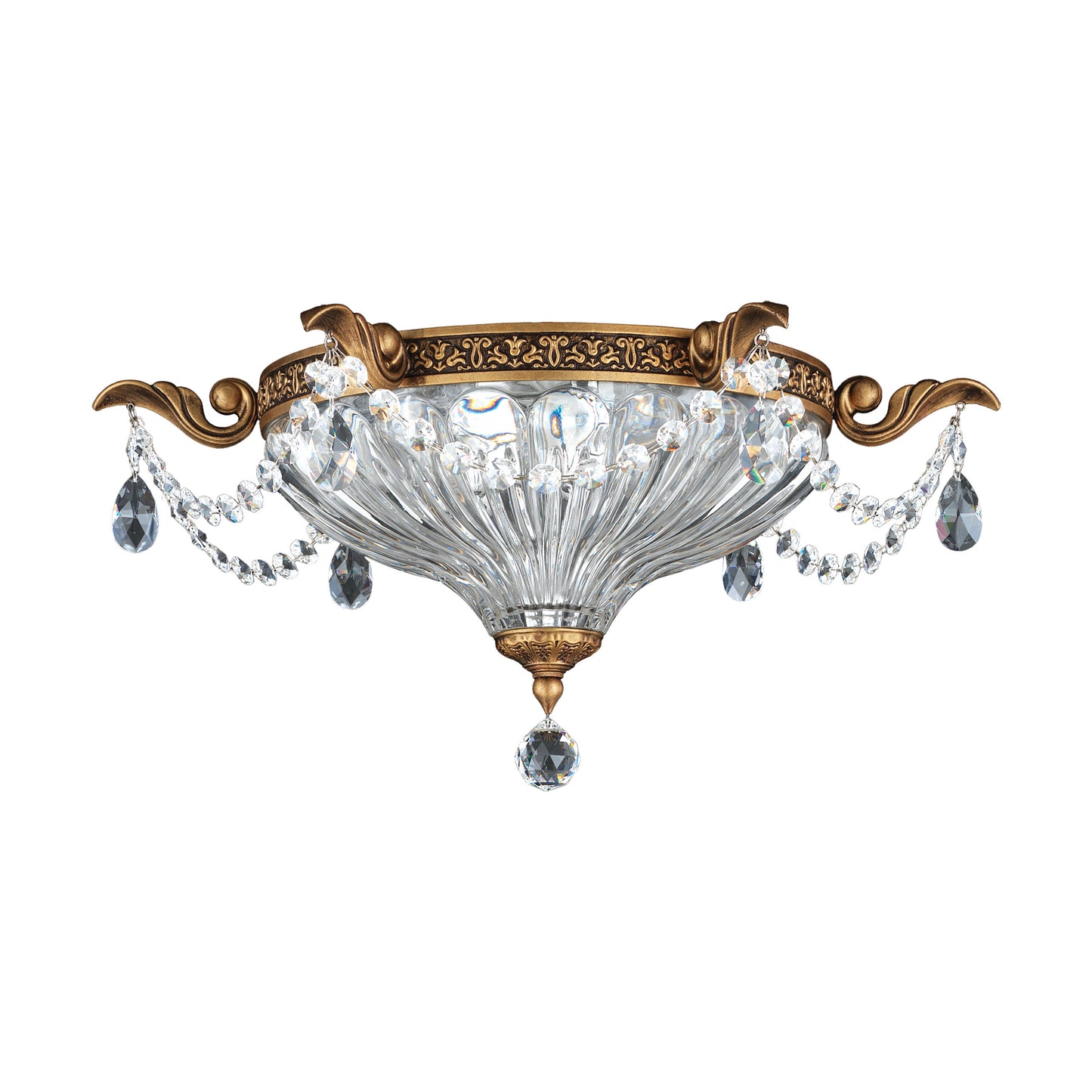 Milano 2 Light Florente Bronze Clear Crystals SwarovskiBy Schonbek