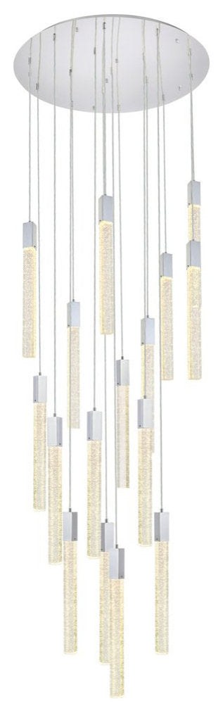 Elegant 2067G36C Weston 16 Lights Pendant, ChromeBy Elegant Furniture & Lighting