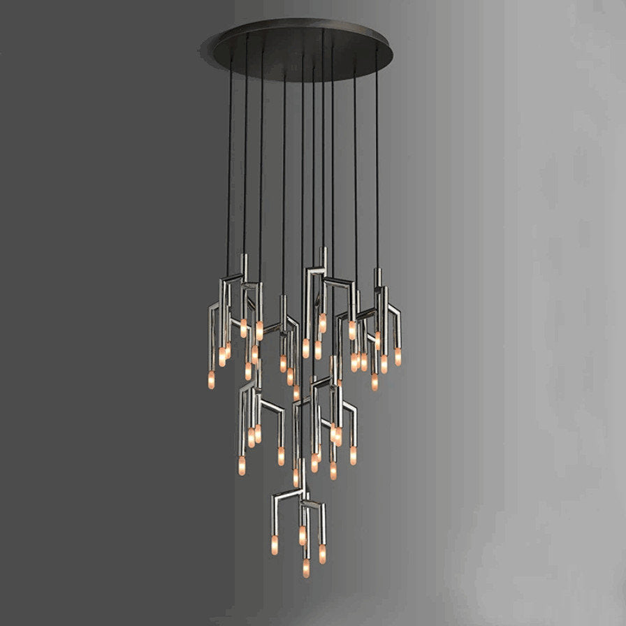 40-Light Stainless Steel Pendant Light FixtureBy Morsale.com