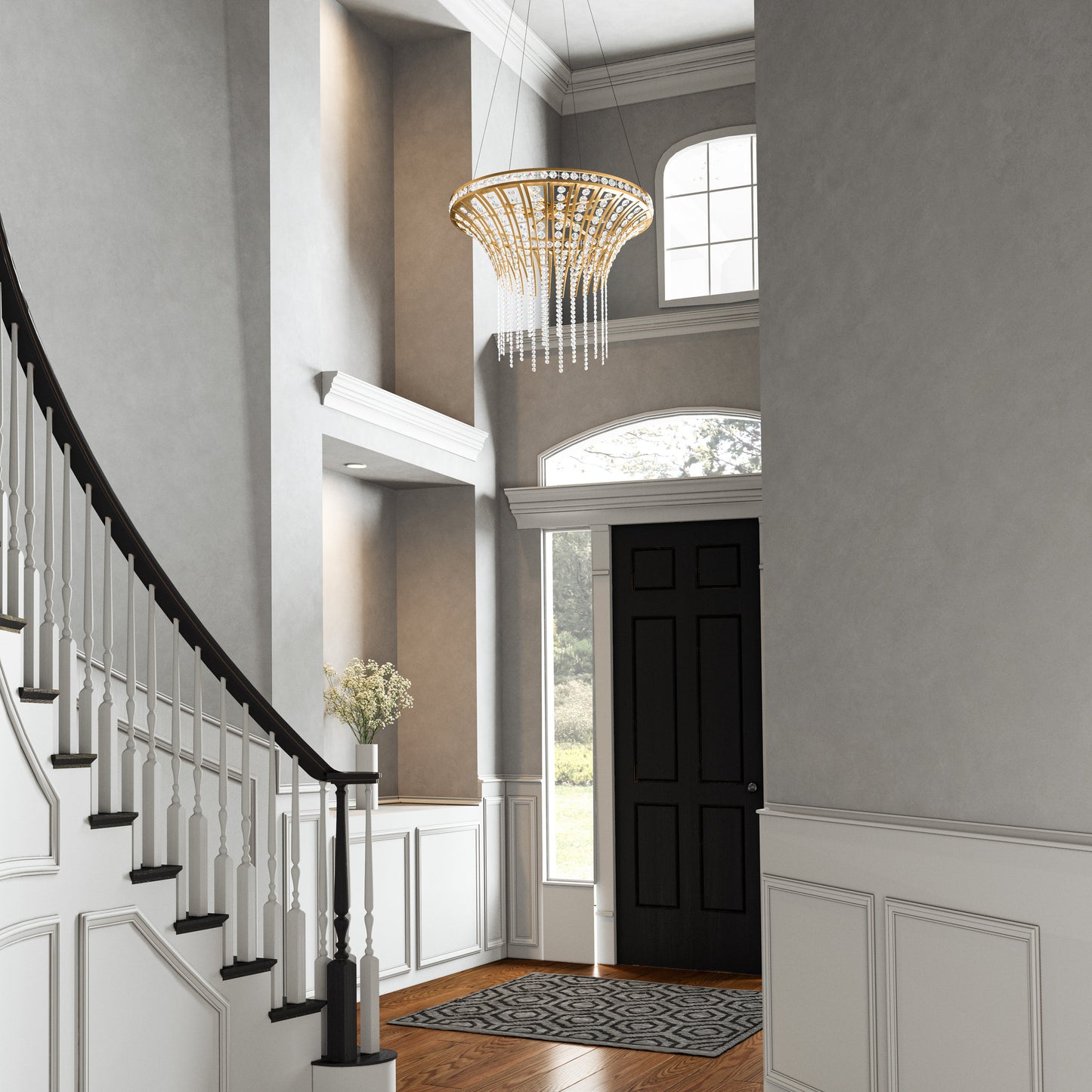 Fantania 36'' Wide 8-Light Chandelier Champagne GoldBy ELK Group International