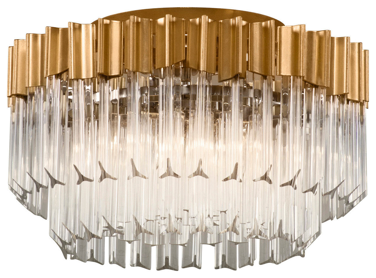 Corbett Lighting 220-33 Charisma 3 Light 18"W Semi Flush Ceiling - Gold LeafBy Corbett Lighting