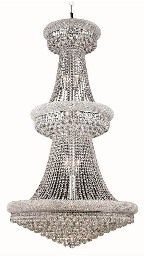 Elegant Primo 32-Light Chrome Chandelier Clear Royal Cut CrystalBy Elegant Furniture & Lighting