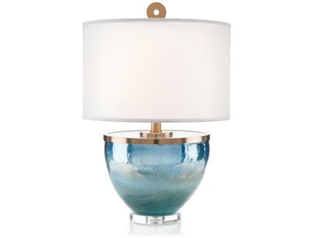 ISLAMORADA BLUE GLASS TABLE LAMP