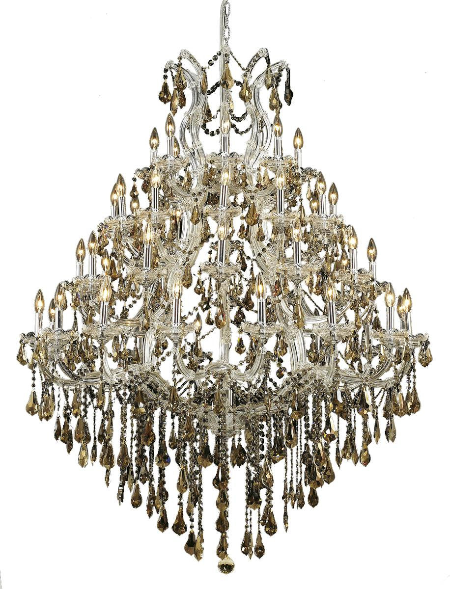 2801 Maria Theresa Collection Large Hanging Fixture, Clear, Royal CutBy Elegant Furniture & Lighting