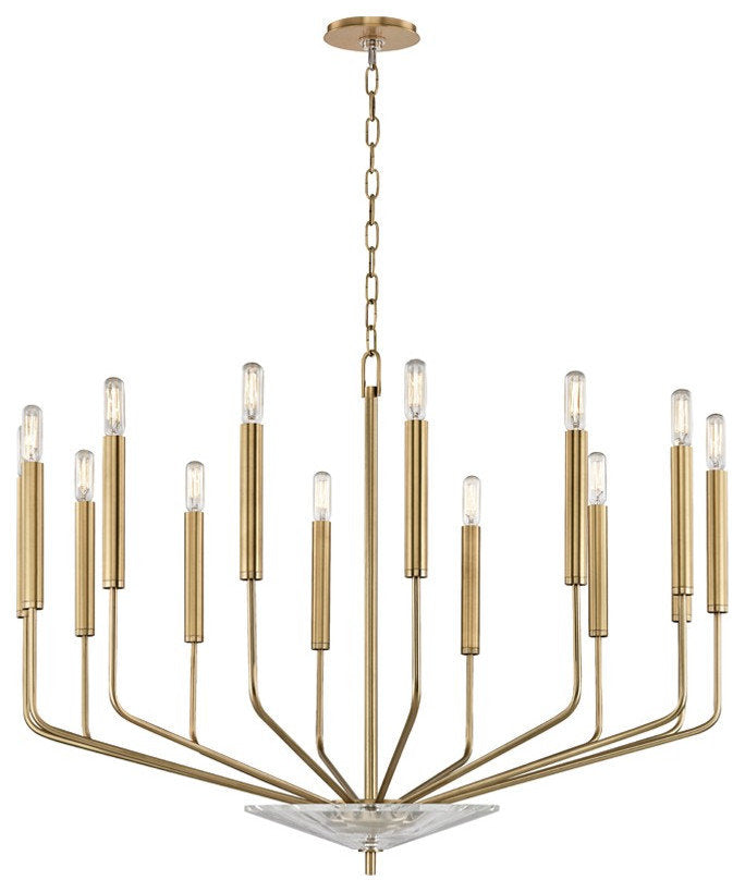 Gideon 14 Light Chandelier, Aged BrassBy Hudson Valley Lighting