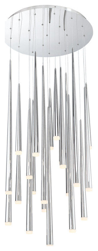 Modern Forms PD-41821R Cascade 21 Light 26"W LED Crystal Multi - Aged BrassBy Modern Forms
