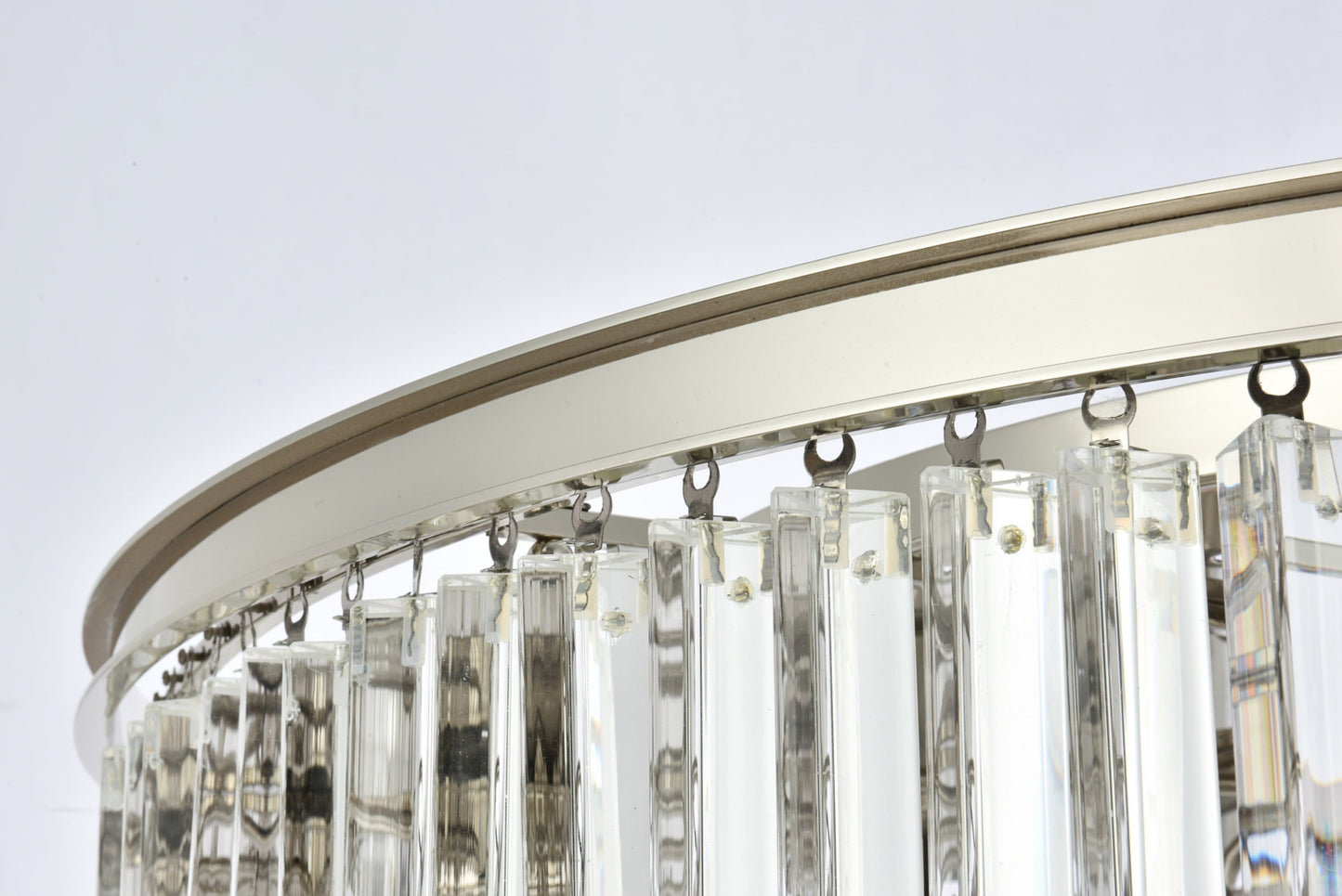 Elegant Lighting 1208F43/RC Sydney 10 Light 44"W Flush Mount Drum - PolishedBy Elegant Furniture & Lighting