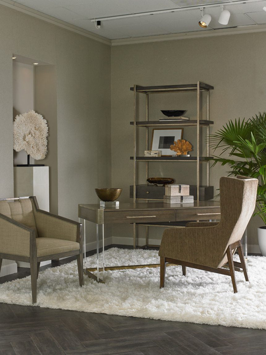 89" H x 42" W Metal Etagere Bookcase