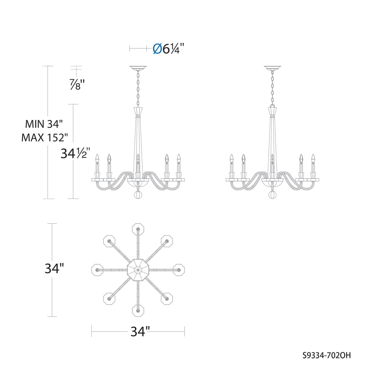8 - Light Chandelier
