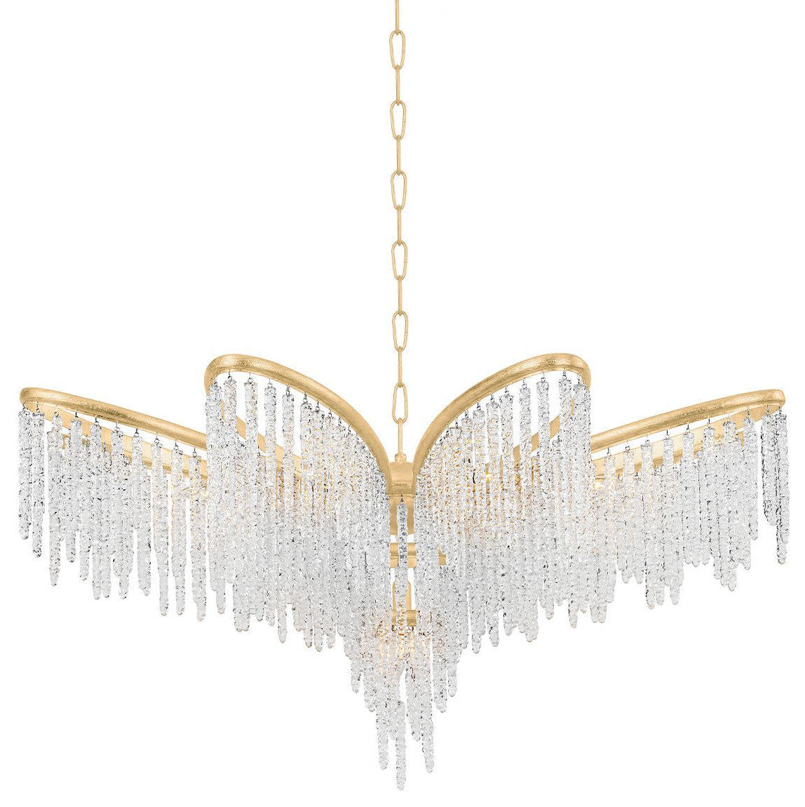 Corbett Lighting 415-48 Pandora 9 Light 48"W Crystal Chandelier - Gold LeafBy Corbett Lighting
