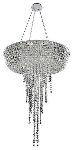Cascata Modern Crystal Pendant Or Flush MountBy KALCO LIGHTING
