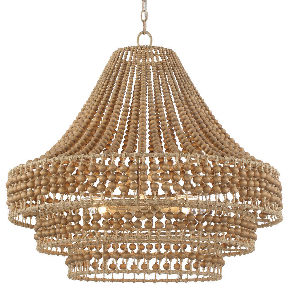 Crystorama Silas 6-Light Chandelier Burnished SilverBy Crystorama Lighting