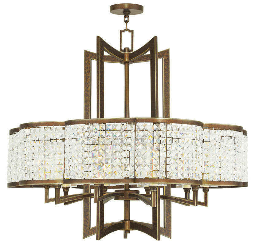 LIVEX Lighting 50579-64 Grammercy 10-Light Chandelier, Palacial BronzeBy Livex Lighting Inc.
