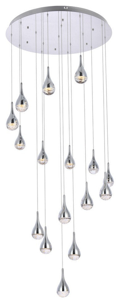 Amherst LED Chandelier in ChromeBy Elegant Furniture & Lighting