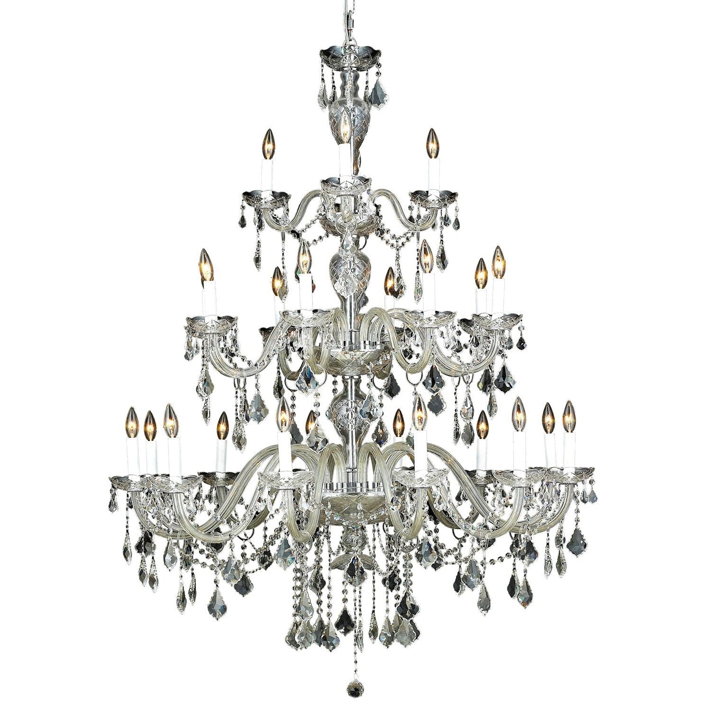45-Inch Chandelier with Royal Cut Clear Crystal