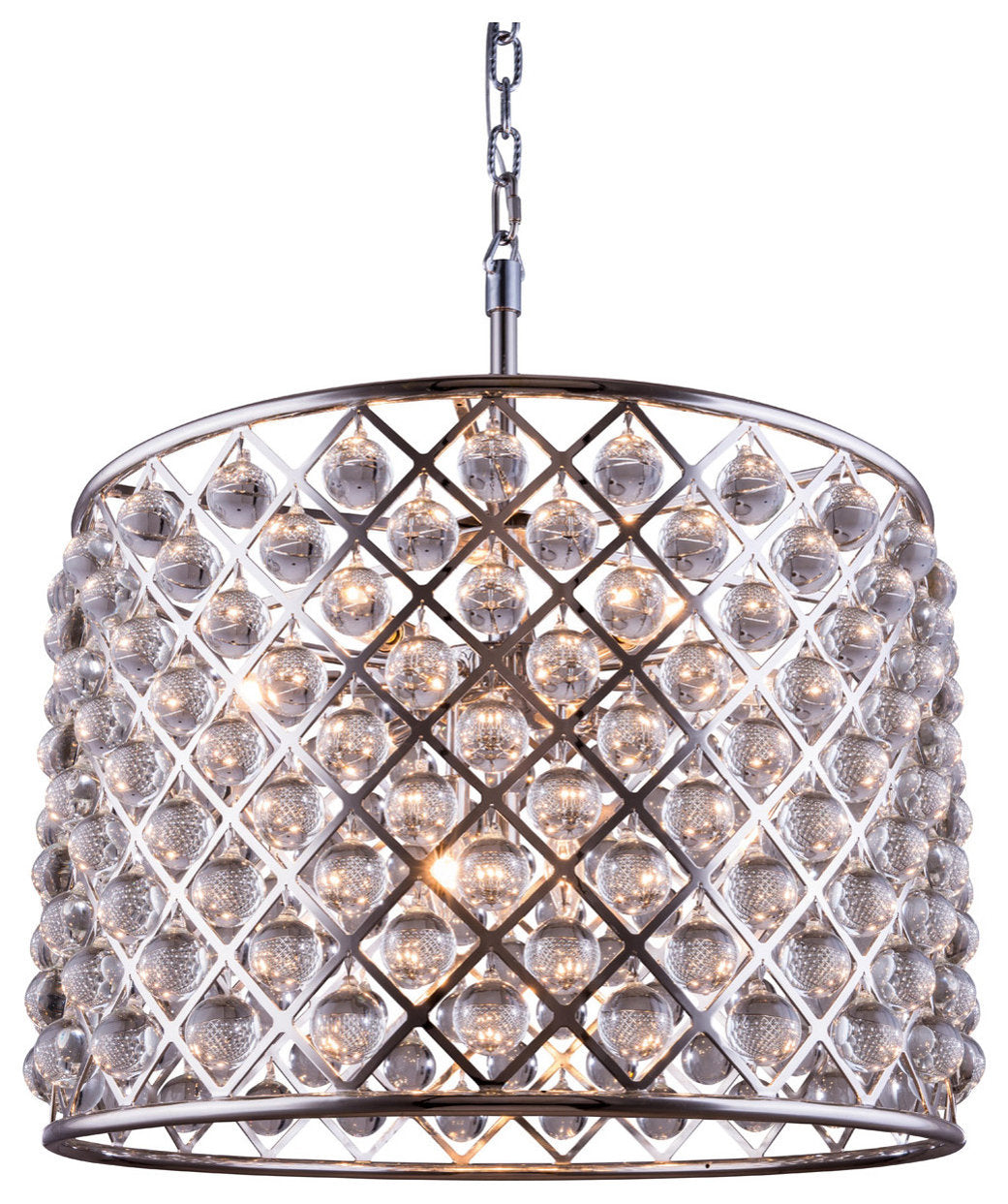 Madison 8 Light Pendant, Polished NickelBy Elegant Furniture & Lighting