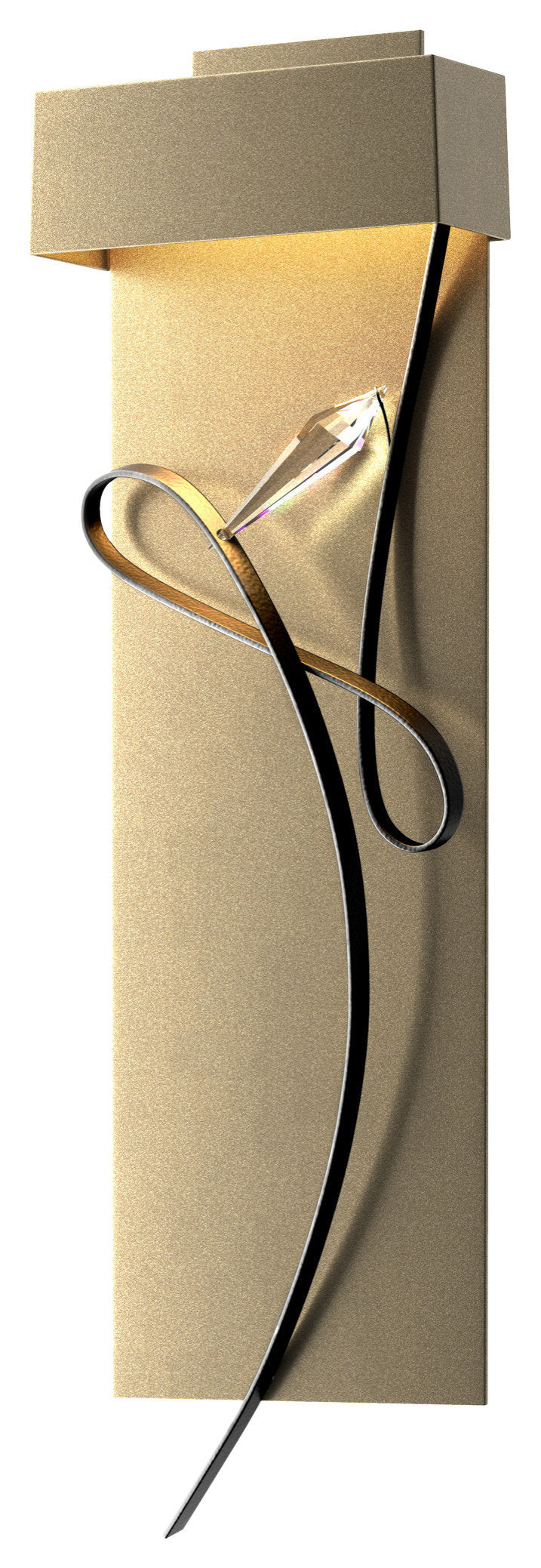 Rhapsody LED Sconce, Soft Gold With Black AccentBy Synchronicity