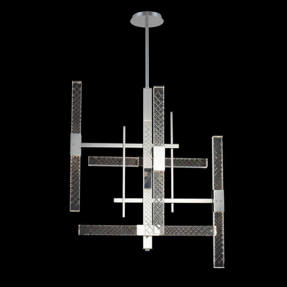 Allegri Apollo LED Light Crystal Chandelier, Chrome, 37.00By Allegri Crystal by Kalco Lighting