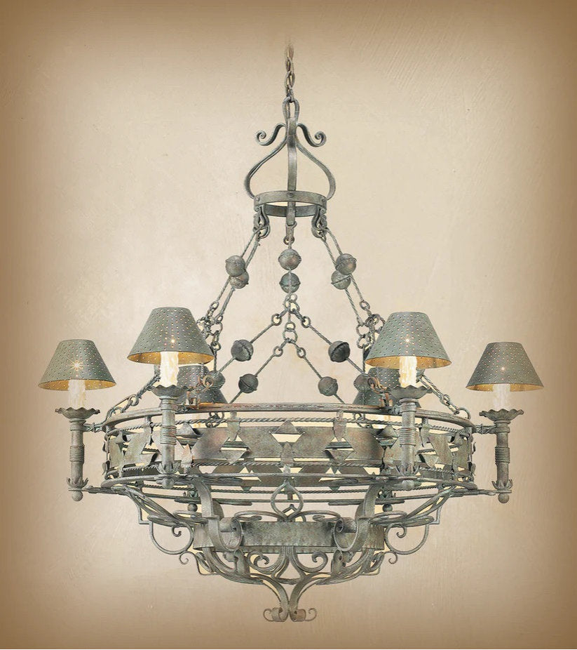 Abner Wrought Iron ChandelierBy Arte De Mexico