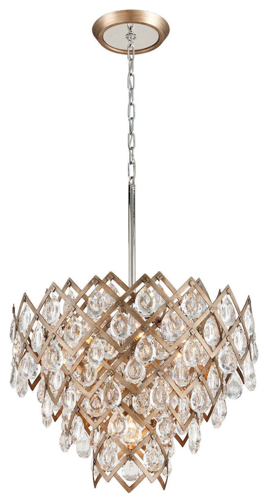 Corbett Lighting Tiara 7-Light Dining Pendant, Vienna Bronze, 214-47By Corbett Lighting
