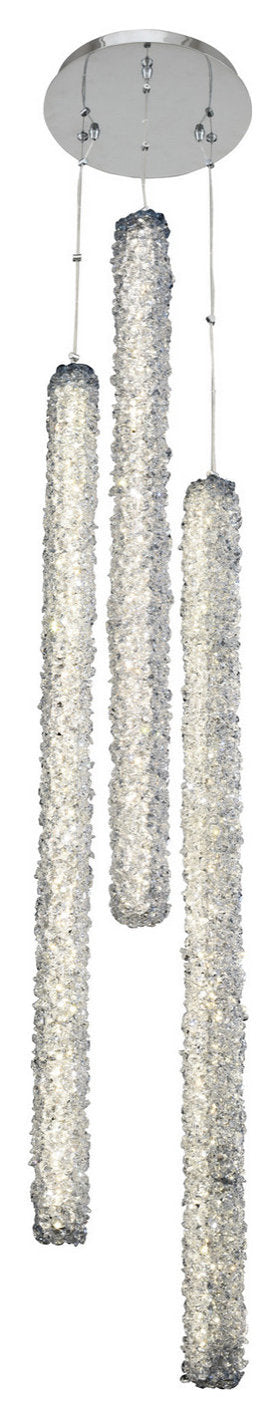 Allegri 035551010FR001 LED Foyer Pendant Lina ChromeBy Allegri Crystal by Kalco Lighting