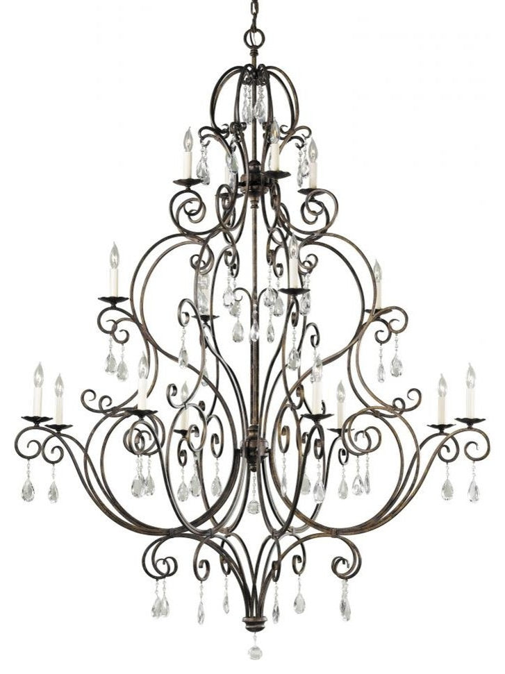 Generation Lighting 16-Light Multi-Tier Chandelier, Mocha BronzeBy Generation Lighting