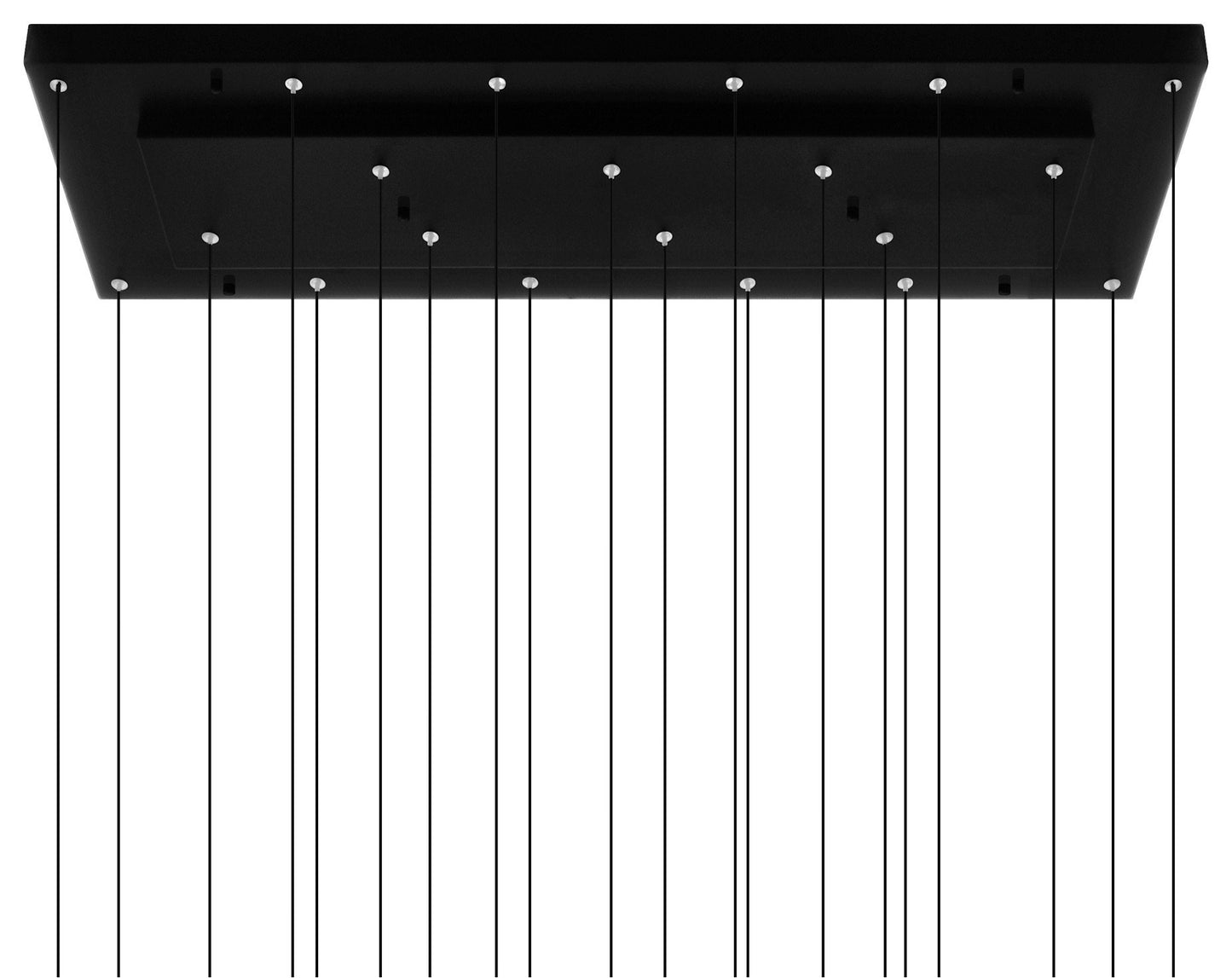 CWI LIGHTING 1588P48-10-101 Stagger Integrated LED Black ChandelierBy CWI Lighting