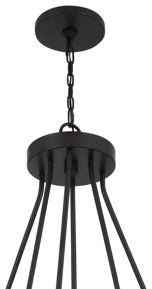 Alister 26 Light Charcoal Bronze ChandelierBy Crystorama Lighting