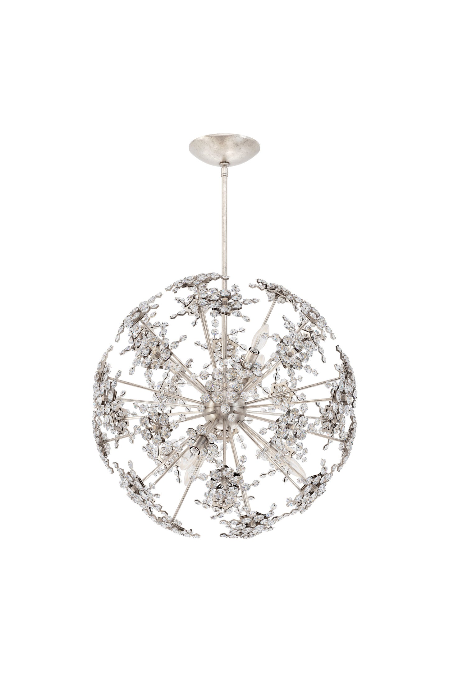 Schonbek Dn1024N-48H 6 Light Crystal Pendant, Antique SilverBy Schonbek