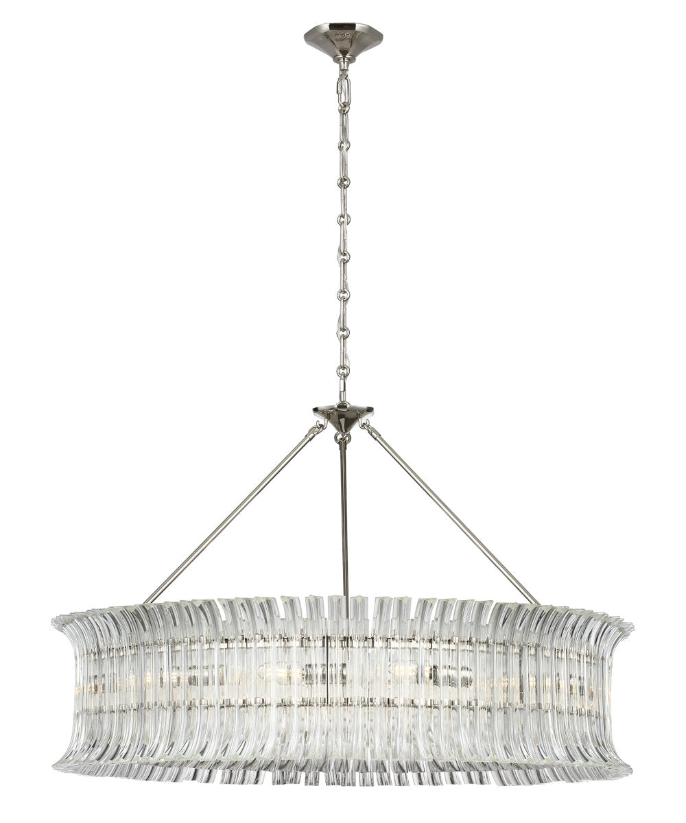 AERIN Rhine 36" Ring Chandelier with Crystal