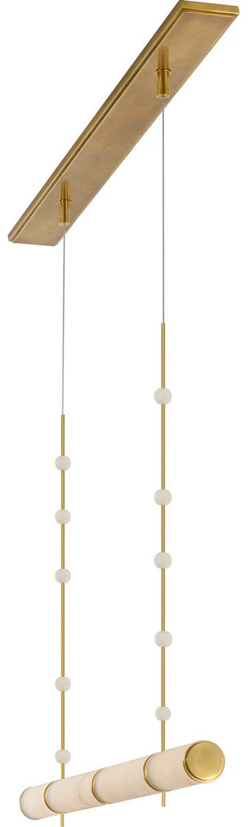 Anne-Marie Barton Marcell 56" Linear Chandelier with Alabaster